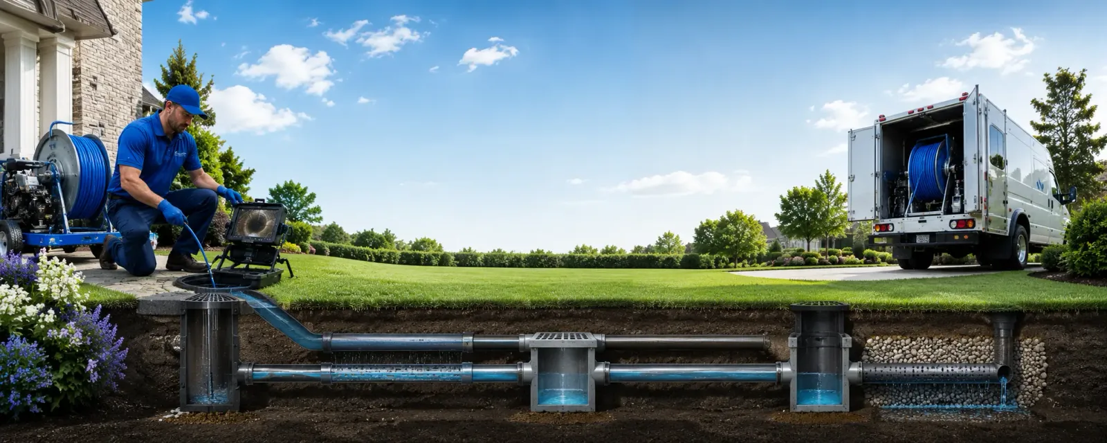 Outdoor drain cleaning information for Webberville, MI